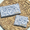 Vintage Blue Keychain Wallet & Pencil Pouch